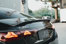 画像9: BENZ メルセデス・ベンツ E-Class W214 セダン トランク用 リアスポイラー 本物DryCarbon ドライカーボン (9)