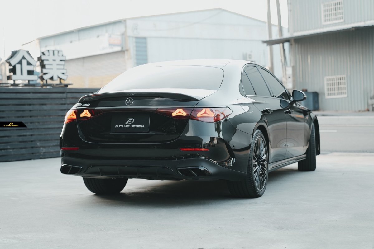 画像20: BENZ メルセデス・ベンツ E-Class W214 セダン トランク用 リアスポイラー 本物DryCarbon ドライカーボン (20)