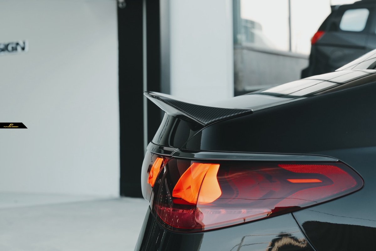 画像17: BENZ メルセデス・ベンツ E-Class W214 セダン トランク用 リアスポイラー 本物DryCarbon ドライカーボン (17)