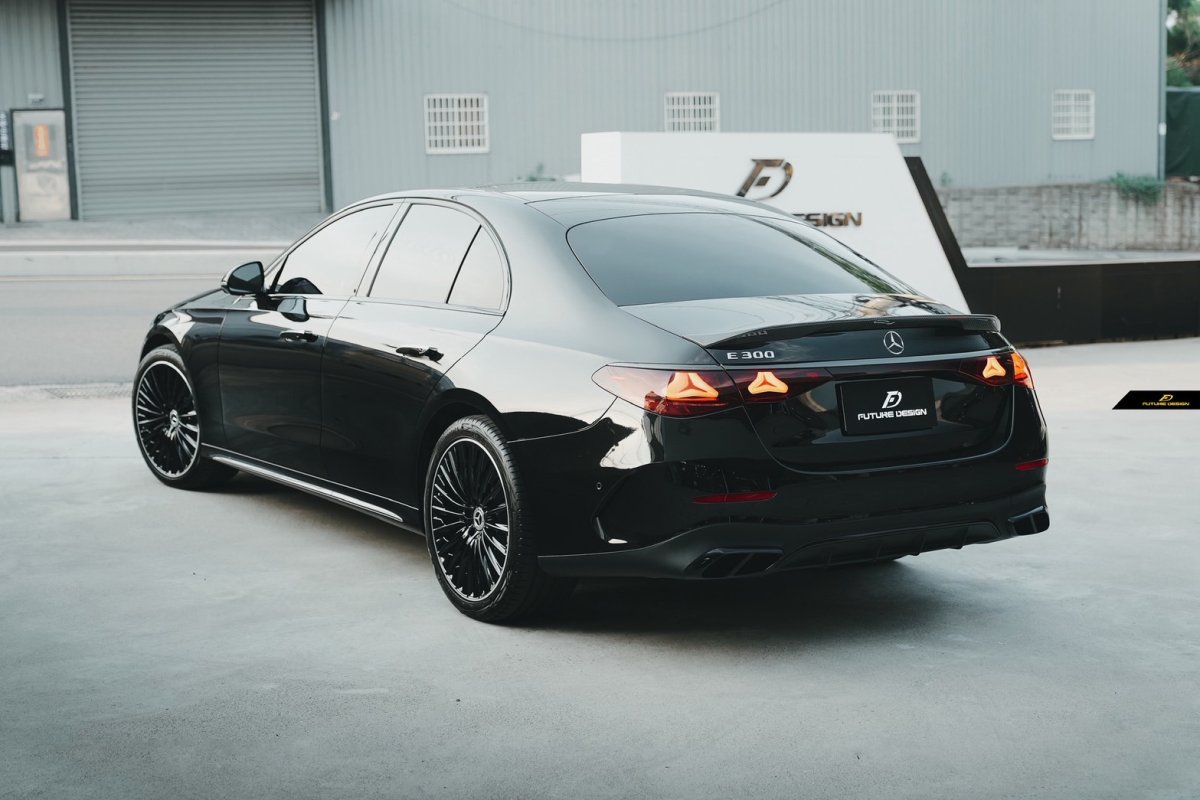 画像18: BENZ メルセデス・ベンツ E-Class W214 セダン トランク用 リアスポイラー 本物DryCarbon ドライカーボン (18)