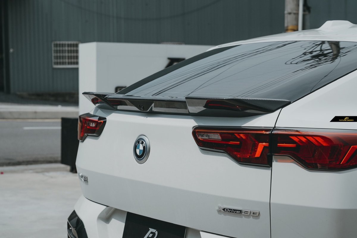 画像2: BMW Xシリーズ X2 U10 Mスポーツ リアスポイラー 本物DryCarbon ドライカーボン (2)