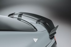 画像1: AUDI RS5 B9 リアウィング スポイラー 本物DryCarbon ドライカーボン (1)