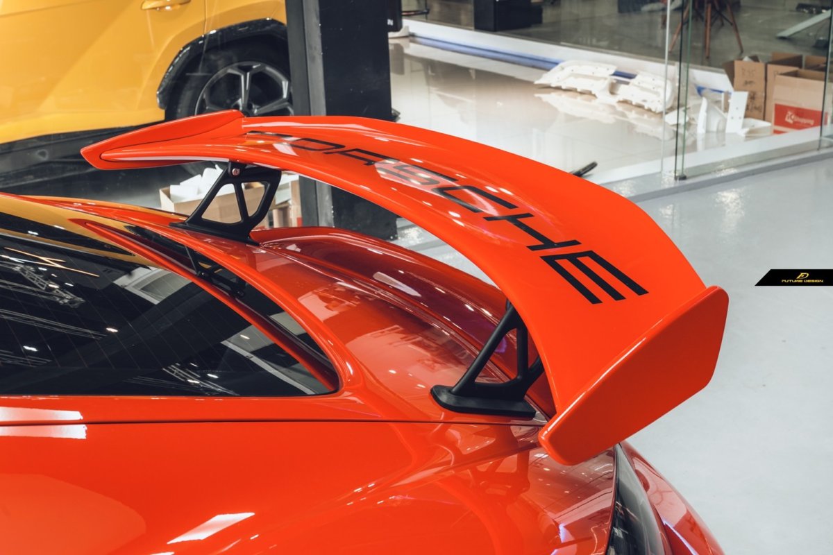 画像5: ポルシェ 981 CAYMAN BOXSTER 改造用 GT4仕様 リアウィング エアロ カスタム (5)