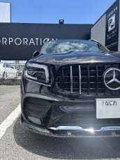 画像3: BENZ メルセデス・ベンツ GLB-Class X247 前期車 AMGライン専用 パナメリカーナ GT 艶ありブラック 2本メッキクローム グリル AMG GLB200d GLB250 (3)