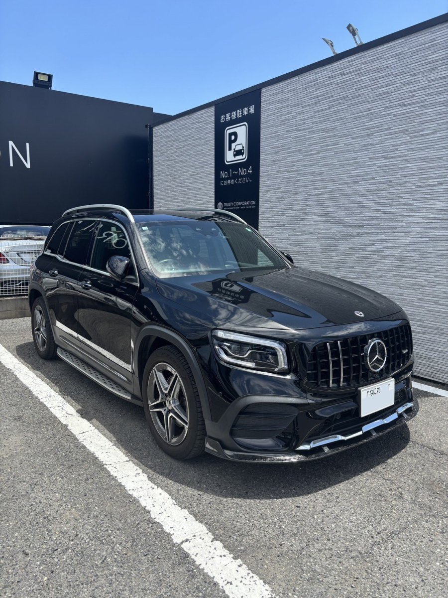 画像11: BENZ メルセデス・ベンツ GLB-Class X247 前期車 AMGライン専用 パナメリカーナ GT 艶ありブラック 2本メッキクローム グリル AMG GLB200d GLB250 (11)