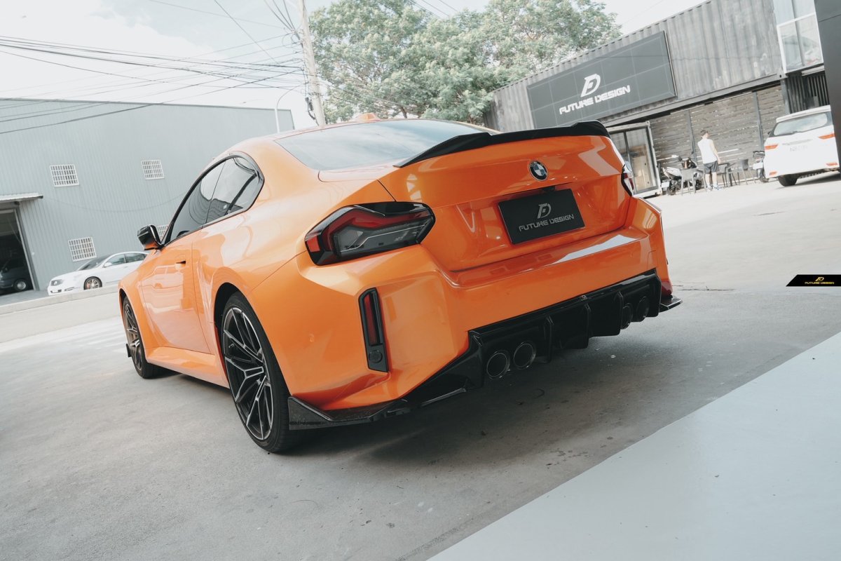 画像23: BMW 2シリーズ G87 クーペ M2 リアスポイラー 本物DryCarbon ドライカーボン (23)