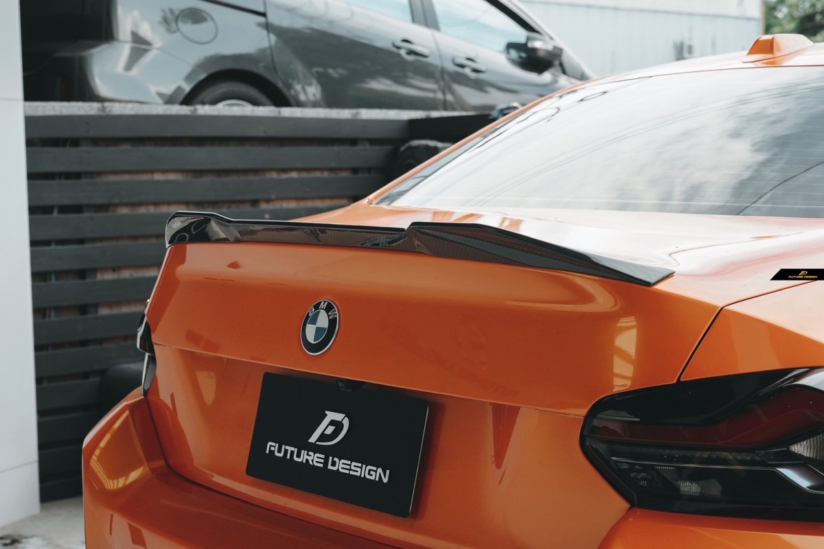 画像2: BMW 2シリーズ G87 クーペ M2 リアスポイラー 本物DryCarbon ドライカーボン (2)