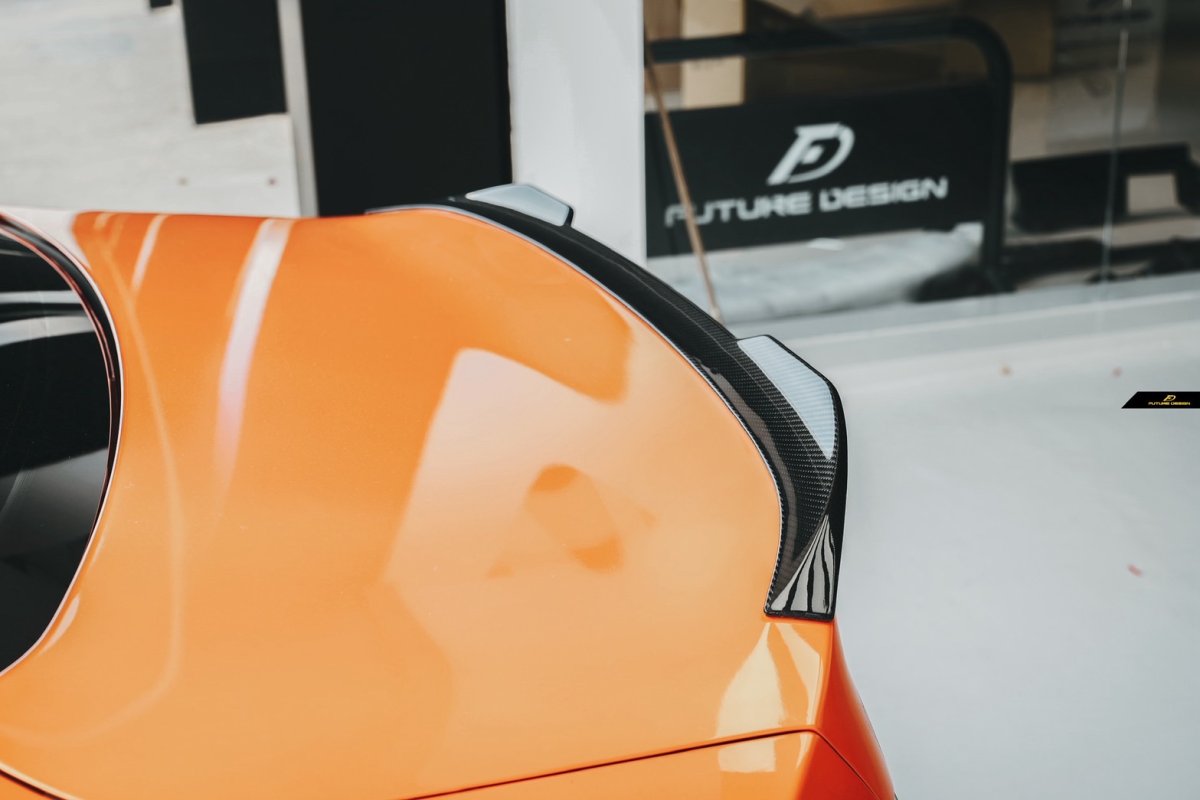 画像24: BMW 2シリーズ G87 クーペ M2 リアスポイラー 本物DryCarbon ドライカーボン (24)