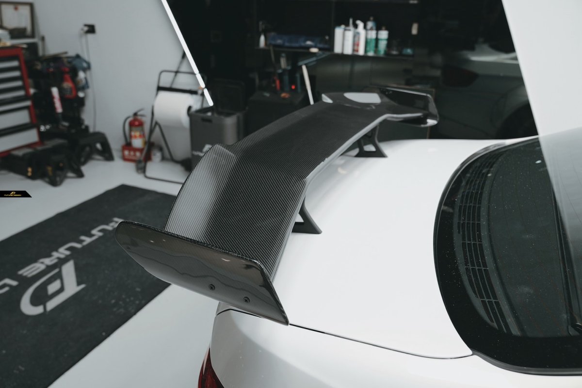 画像4: 【FD×MTC】BMW 3シリーズ E92 クーペ 用 リアウィング V1 本物DryCarbon ドライカーボン (4)