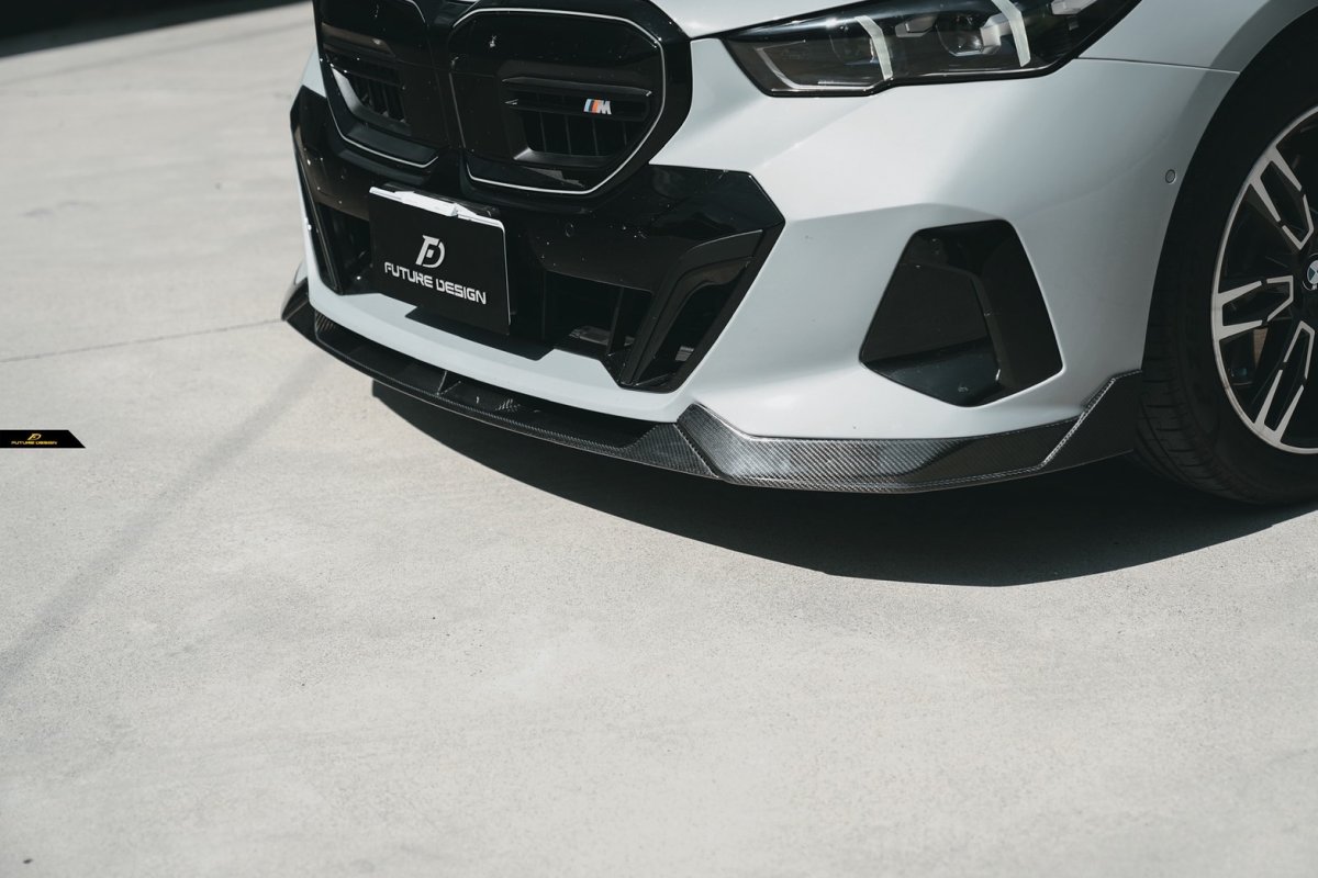 画像25: 【送料無料】BMW 5シリーズ i5 G60 G61 フロント用 リップスポイラー 本物DryCarbon ドライカーボン (25)