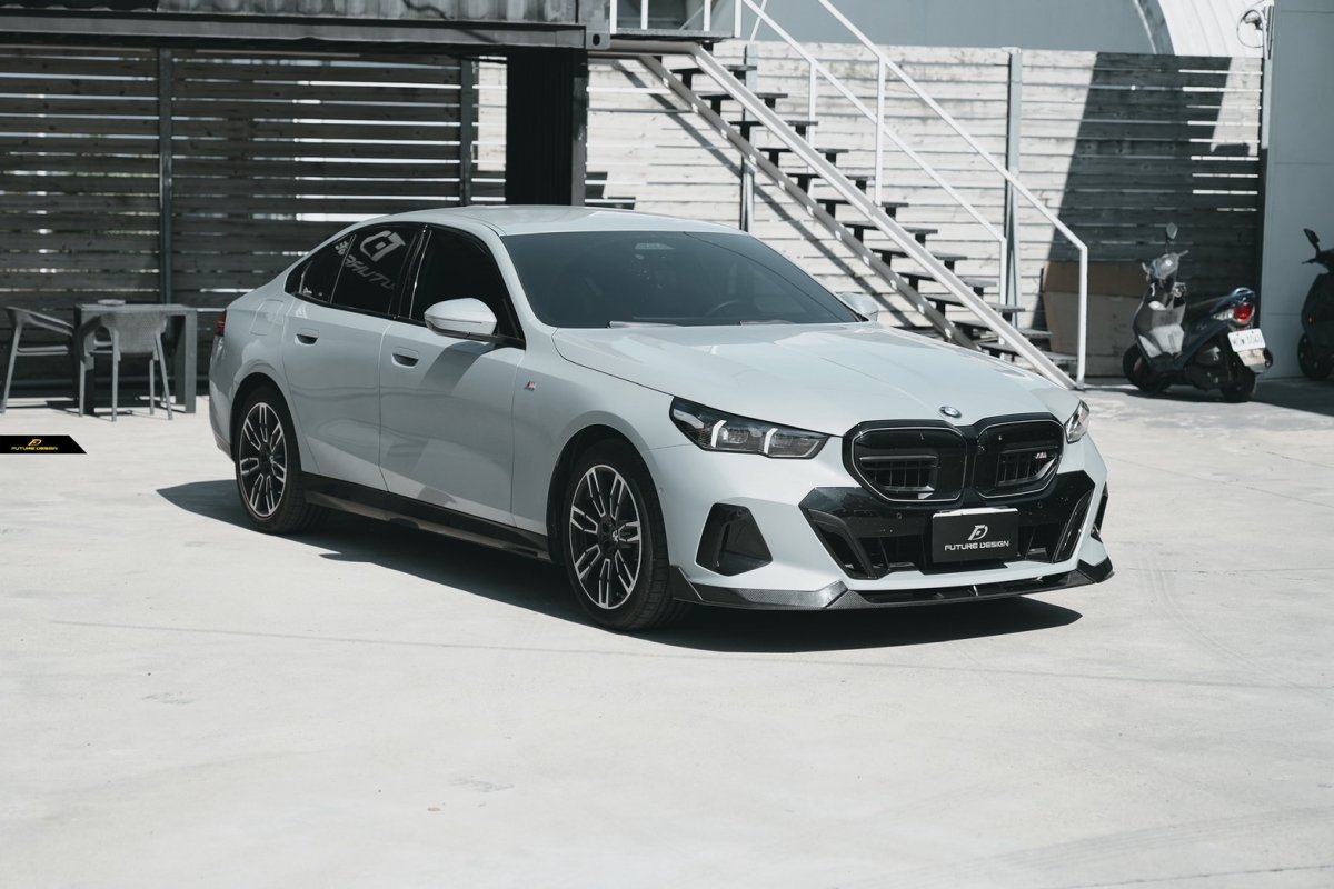 画像28: 【送料無料】BMW 5シリーズ i5 G60 G61 フロント用 リップスポイラー 本物DryCarbon ドライカーボン (28)