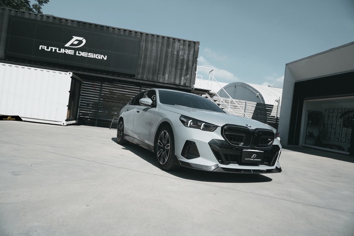 画像27: 【送料無料】BMW 5シリーズ i5 G60 G61 フロント用 リップスポイラー 本物DryCarbon ドライカーボン (27)