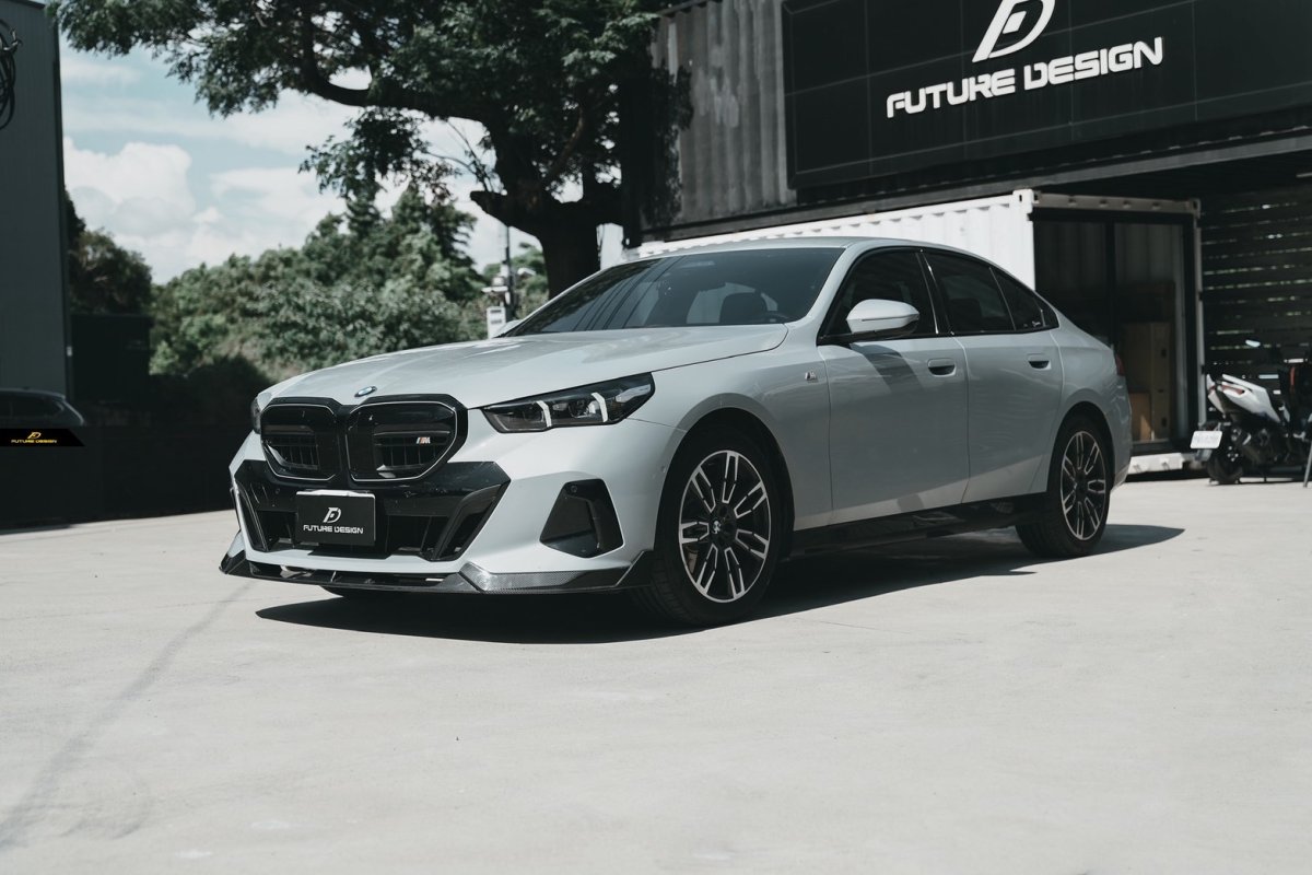 画像24: 【送料無料】BMW 5シリーズ i5 G60 G61 フロント用 リップスポイラー 本物DryCarbon ドライカーボン (24)