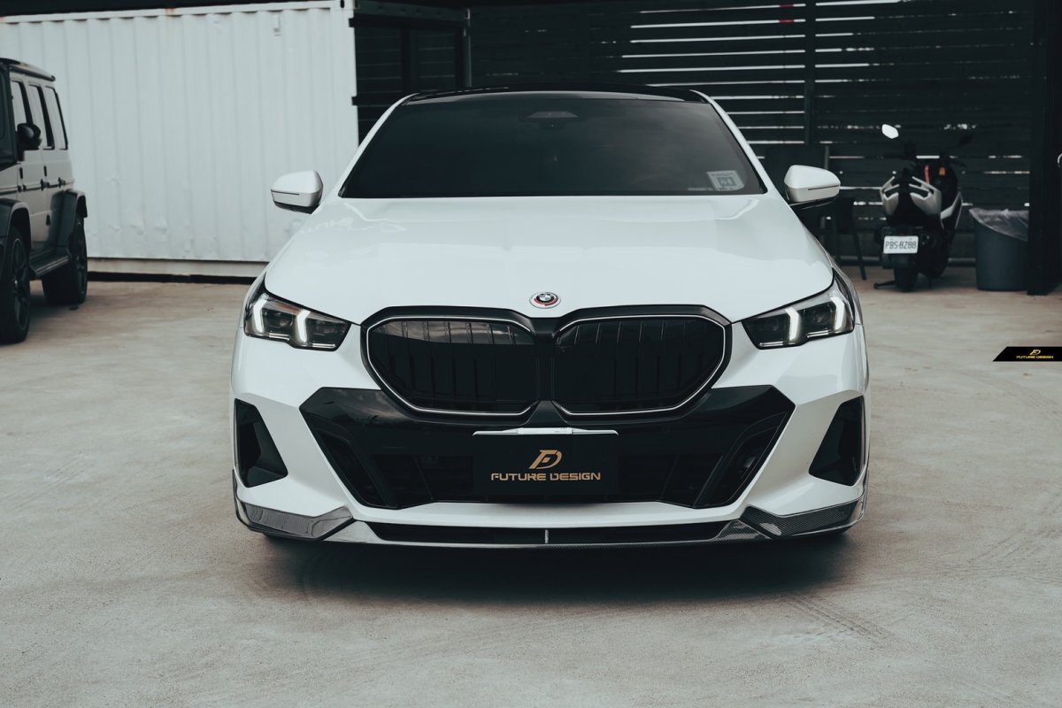 画像33: 【送料無料】BMW 5シリーズ i5 G60 G61 フロント用 リップスポイラー 本物DryCarbon ドライカーボン (33)