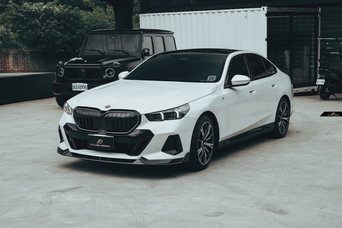 画像34: 【送料無料】BMW 5シリーズ i5 G60 G61 フロント用 リップスポイラー 本物DryCarbon ドライカーボン (34)