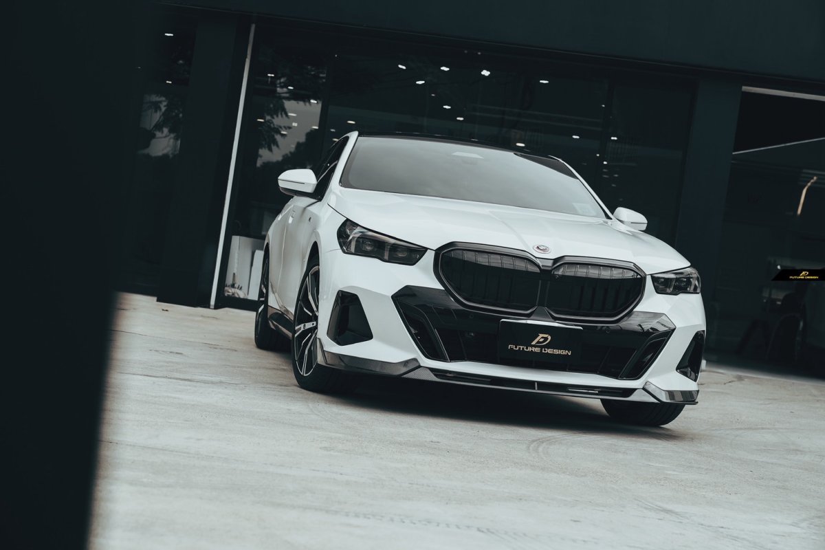 画像32: 【送料無料】BMW 5シリーズ i5 G60 G61 フロント用 リップスポイラー 本物DryCarbon ドライカーボン (32)