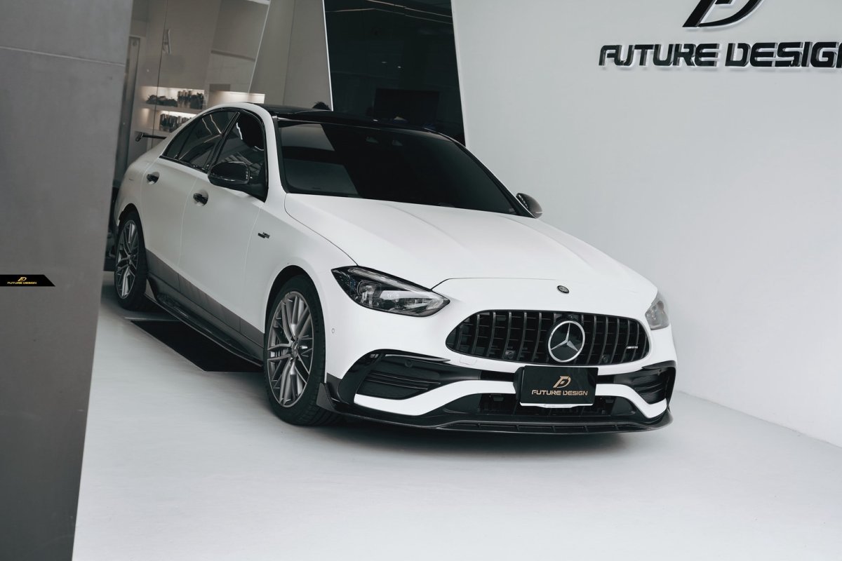 画像4: BENZ メルセデス・ベンツ C-Class W206セダン C206クーペ S206ワゴン 専用 ドアミラー カバー 本物DryCarbon ドライカーボン (4)