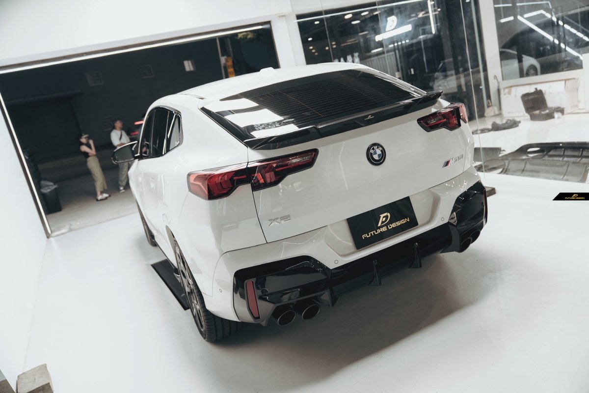 画像28: BMW Xシリーズ X2 U10 Mスポーツ リアスポイラー 本物DryCarbon ドライカーボン (28)