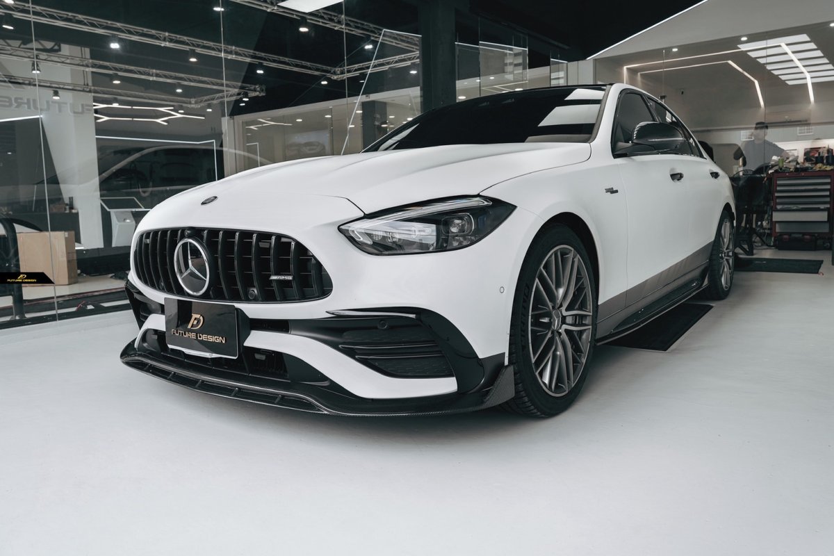 画像3: BENZ メルセデス・ベンツ C-Class W206セダン C206クーペ S206ワゴン 専用 ドアミラー カバー 本物DryCarbon ドライカーボン (3)