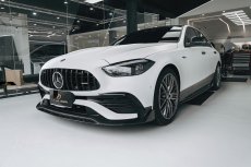 画像3: BENZ メルセデス・ベンツ C-Class W206セダン C206クーペ S206ワゴン 専用 ドアミラー カバー 本物DryCarbon ドライカーボン (3)