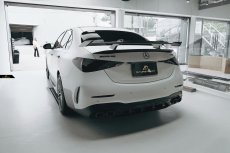 画像5: BENZ メルセデス・ベンツ W206 セダン トランク用 リアウィング スポイラー 本物DryCarbon ドライカーボン (5)