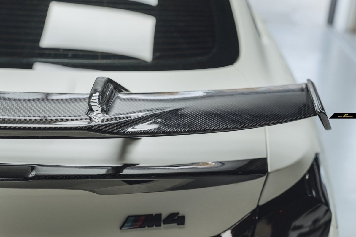 画像16: BMW 4シリーズ F82 スタンダード F83 カブリオレ M4 トランク用  リアウィング 本物DryCarbon ドライカーボン (16)