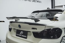 画像15: BMW 4シリーズ F82 スタンダード F83 カブリオレ M4 トランク用  リアウィング 本物DryCarbon ドライカーボン (15)