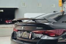 画像1: BMW 4シリーズ グランクーペ Mスポーツ トランク用  リアウィング リアスポイラー 本物DryCarbon ドライカーボン (1)