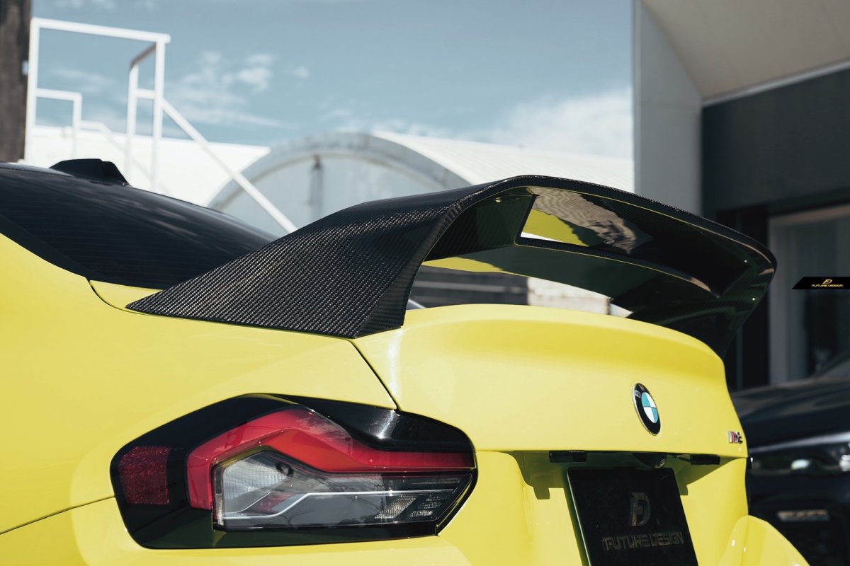 画像9: 【FD×MTC】BMW 2シリーズ G87 クーペ M2用 リアウィング V2 本物DryCarbon ドライカーボン (9)