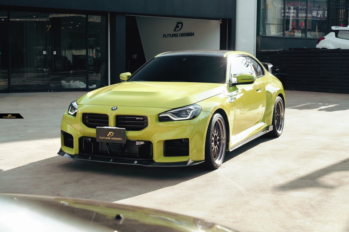 画像34: 【FD×MTC】BMW 2シリーズ G87 クーペ フロント M2用 リップスポイラー 本物DryCarbon ドライカーボン (34)