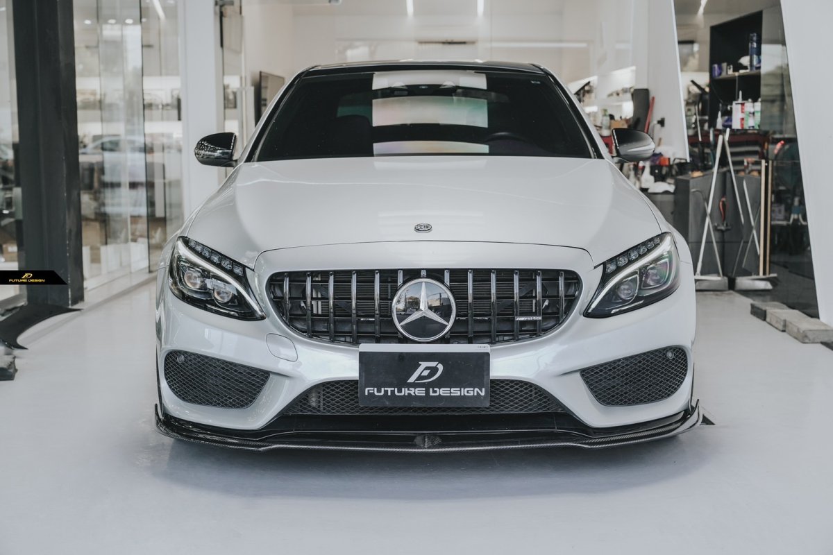 画像6: BENZ メルセデス・ベンツ フロントグリル W205 S205 C205 Cクラス 前期用 AMGパナメリカーナ GTRタイプ ブラックグリル (6)