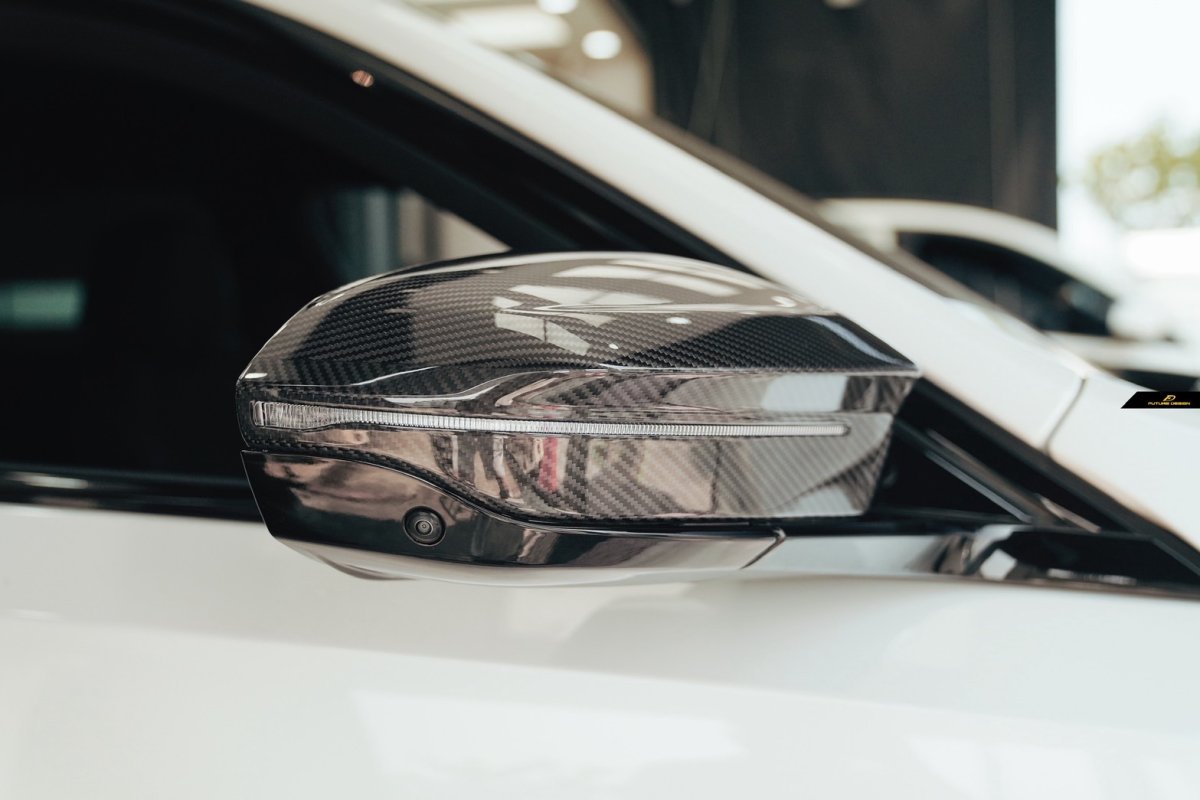 画像2: BMW 5シリーズ G60 i5 G61 ドアミラー用 本物ドライCarbon ドライカーボン COVER カバー (2)