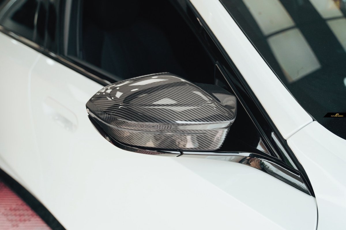 画像4: BMW 5シリーズ G60 i5 G61 ドアミラー用 本物ドライCarbon ドライカーボン COVER カバー (4)