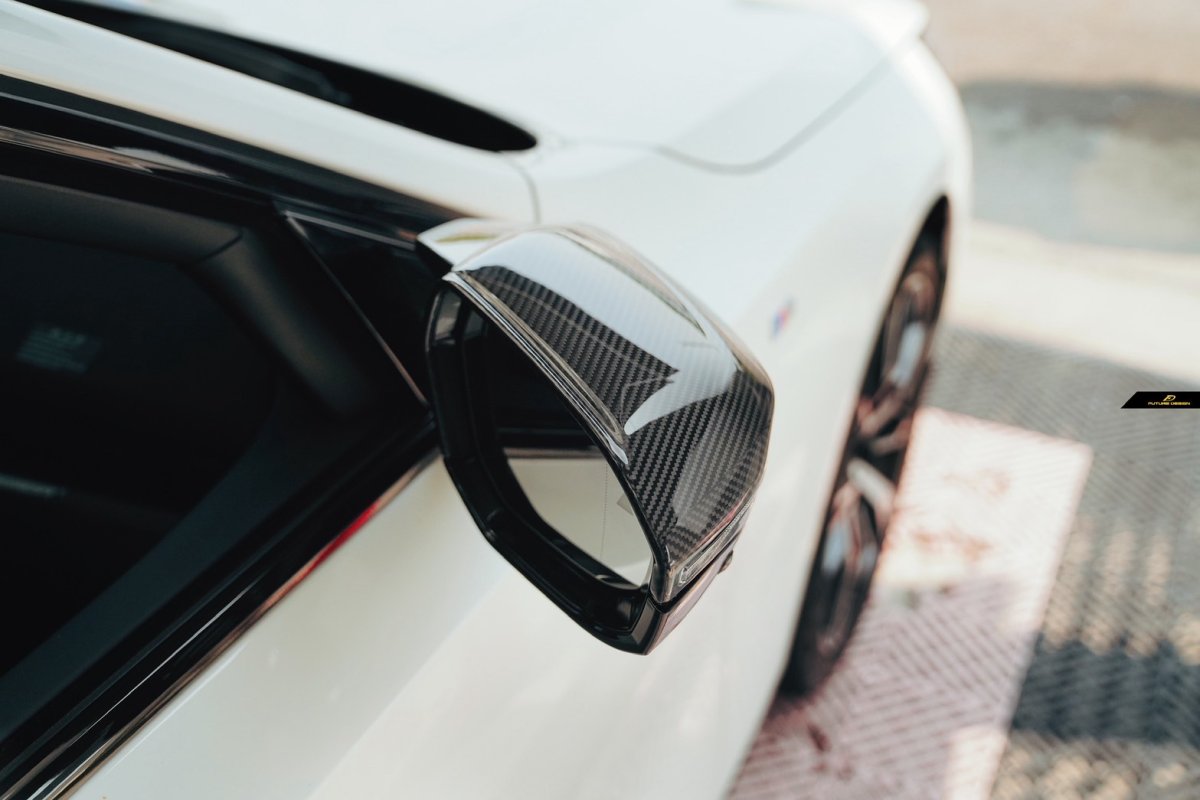 画像7: BMW 5シリーズ G60 i5 G61 ドアミラー用 本物ドライCarbon ドライカーボン COVER カバー (7)