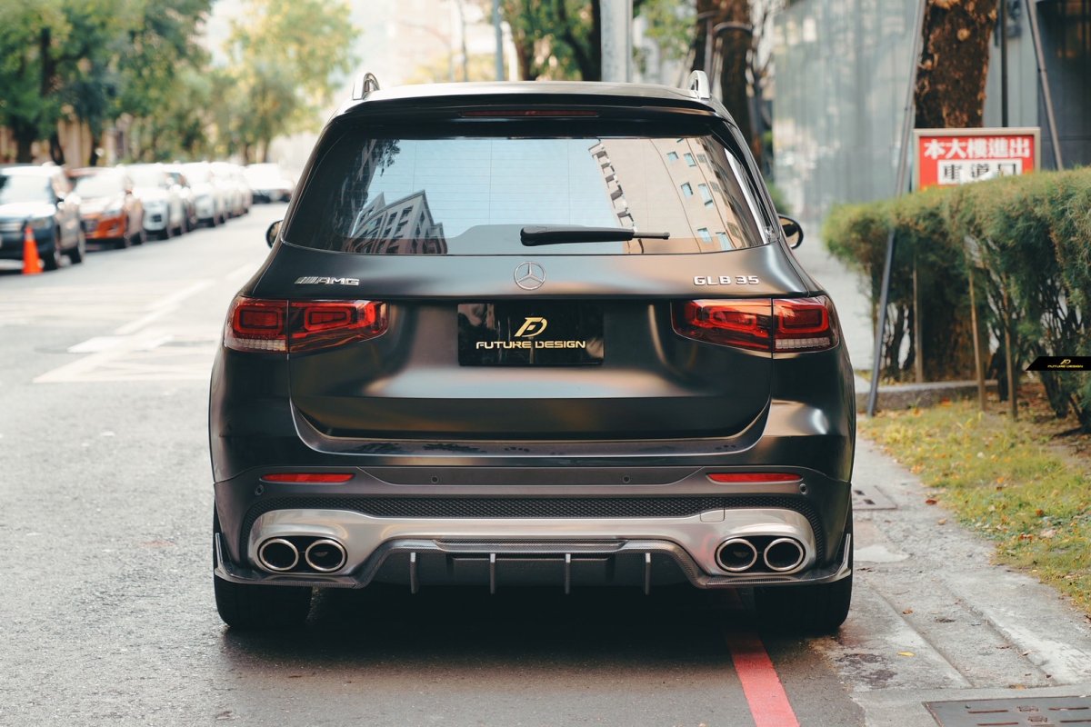 画像34: BENZ メルセデス・ベンツ GLB-Class X247 リアディフューザー V2 本物Drycabon ドライカーボン  GLB200 GLB250 GLB35 (34)