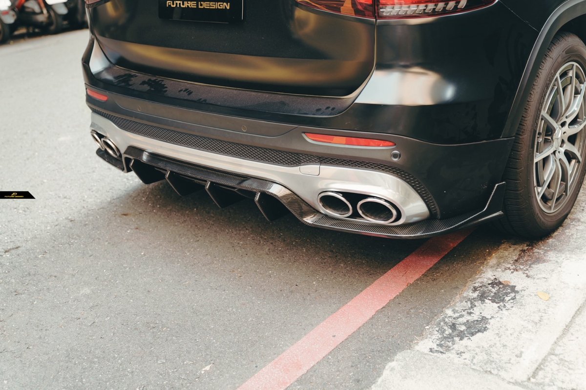 画像33: BENZ メルセデス・ベンツ GLB-Class X247 リアディフューザー V2 本物Drycabon ドライカーボン  GLB200 GLB250 GLB35 (33)