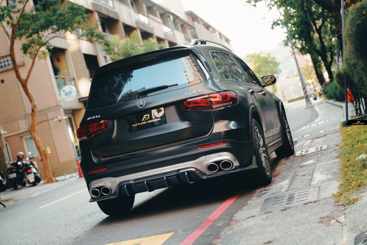 画像35: BENZ メルセデス・ベンツ GLB-Class X247 リアディフューザー V2 本物Drycabon ドライカーボン  GLB200 GLB250 GLB35 (35)