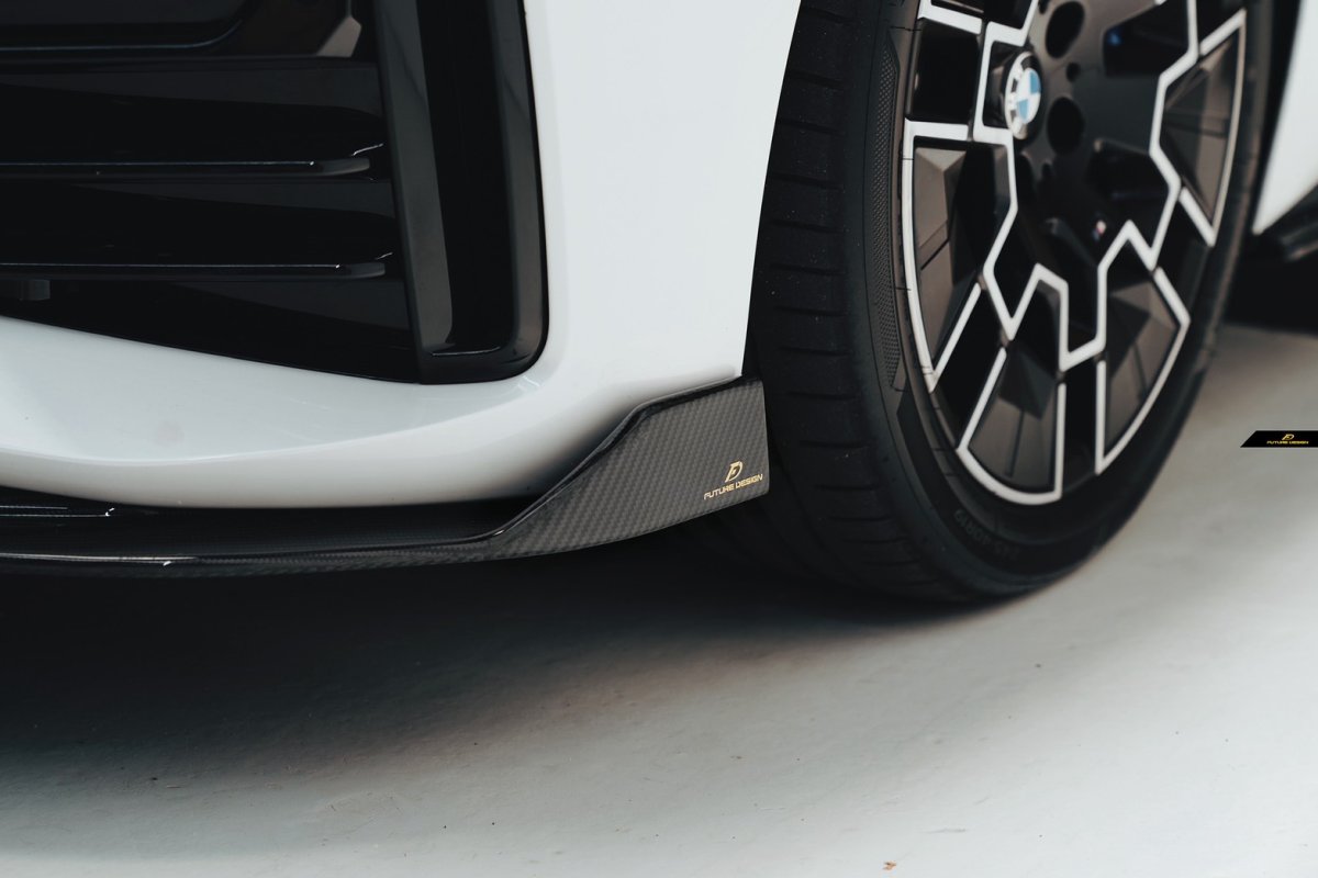 画像18: BMW 4シリーズ G26 グランクーペ Mスポーツ フロント用 リップスポイラー 本物DryCarbon ドライカーボン (18)