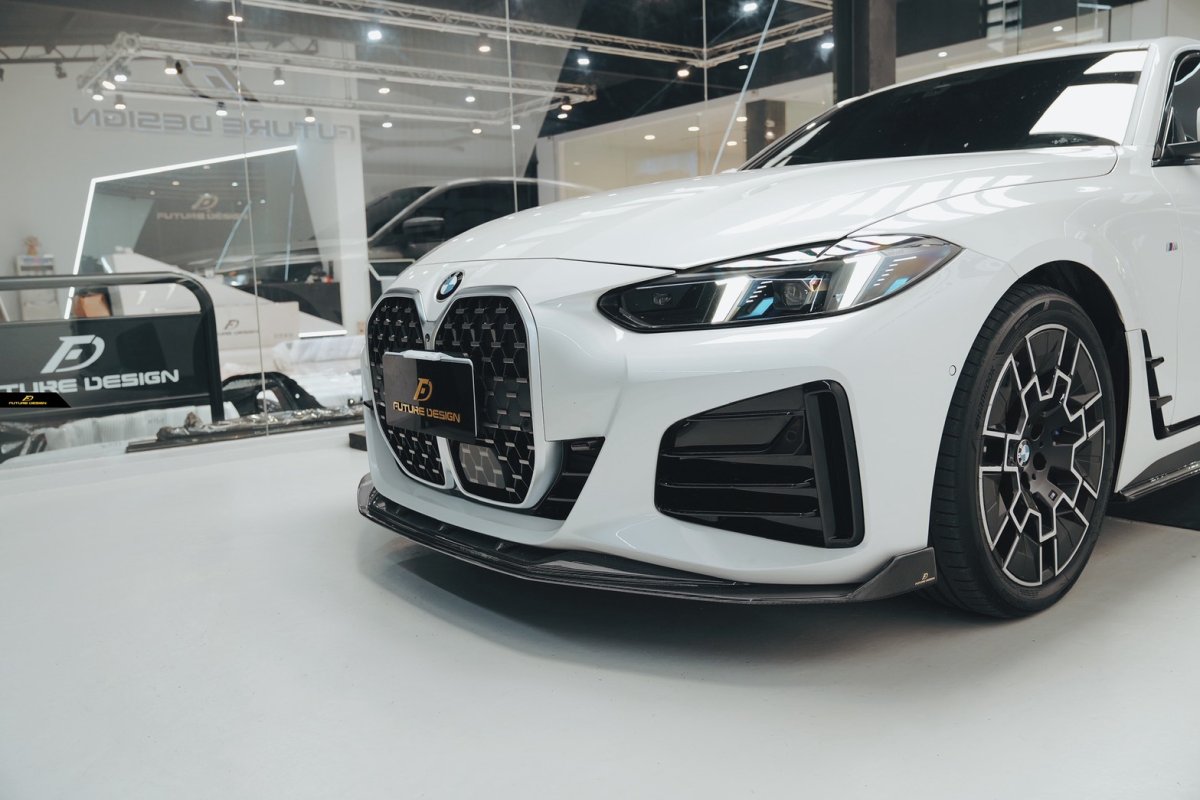 画像20: BMW 4シリーズ G26 グランクーペ Mスポーツ フロント用 リップスポイラー 本物DryCarbon ドライカーボン (20)