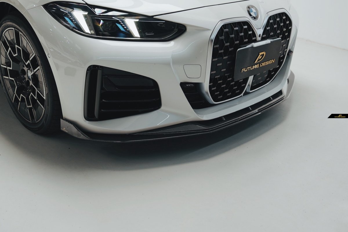 画像19: BMW 4シリーズ G26 グランクーペ Mスポーツ フロント用 リップスポイラー 本物DryCarbon ドライカーボン (19)