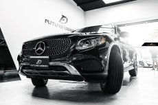 画像3: BENZ メルセデス・ベンツ W253 X253 C253 クーペ用 GLC45仕様 ダイヤモンド センターグリル ブラック・クローム (3)