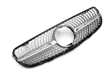 画像1: BENZ メルセデス・ベンツ W253 X253 C253 クーペ SUV 前期用 GLC45仕様 ダイヤモンド センターグリル シルバー  (1)