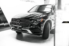 画像5: BENZ メルセデス・ベンツ W253 X253 C253 クーペ用 GLC45仕様 ダイヤモンド センターグリル ブラック・クローム (5)