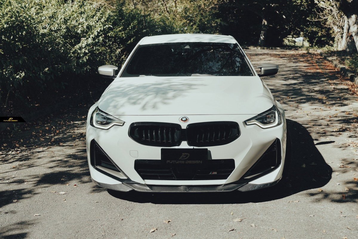 画像36: BMW 2シリーズ G42 クーペ フロント用 リップスポイラー 本物DryCarbon ドライカーボン (36)