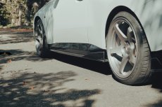 画像1: BMW 2シリーズ G42 クーペ Mスポーツ サイドスカート 本物DryCarbon ドライカーボン (1)