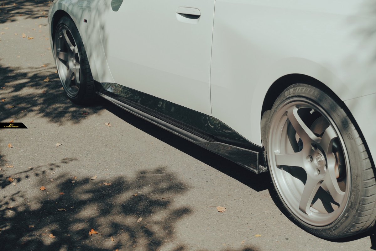 画像3: BMW 2シリーズ G42 クーペ Mスポーツ サイドスカート 本物DryCarbon ドライカーボン (3)