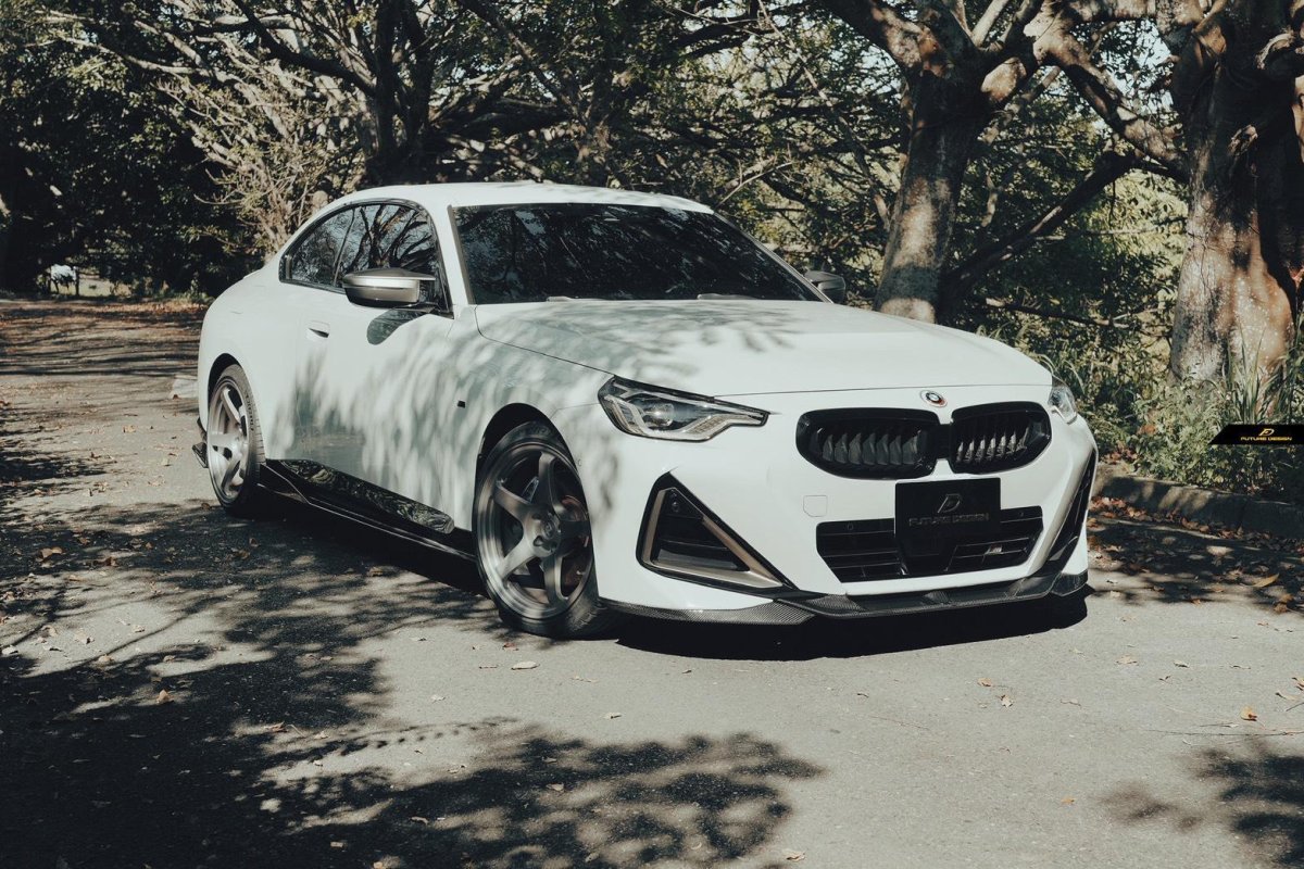 画像23: BMW 2シリーズ G42 クーペ Mスポーツ サイドスカート 本物DryCarbon ドライカーボン (23)