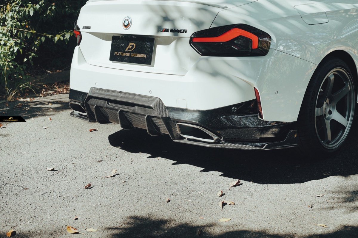 画像12: BMW 2シリーズ G42 クーペ Mスポーツ リア ディフューザー 本物DryCarbon ドライカーボン (12)