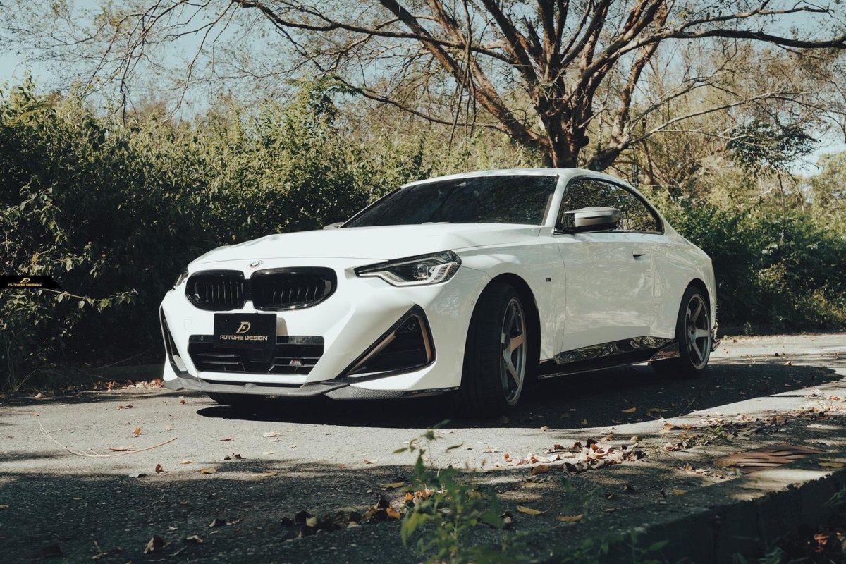 画像27: BMW 2シリーズ G42 クーペ フロント用 リップスポイラー 本物DryCarbon ドライカーボン (27)