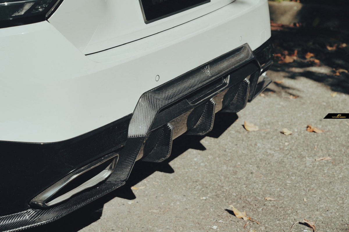 画像10: BMW 2シリーズ G42 クーペ Mスポーツ リア ディフューザー 本物DryCarbon ドライカーボン (10)